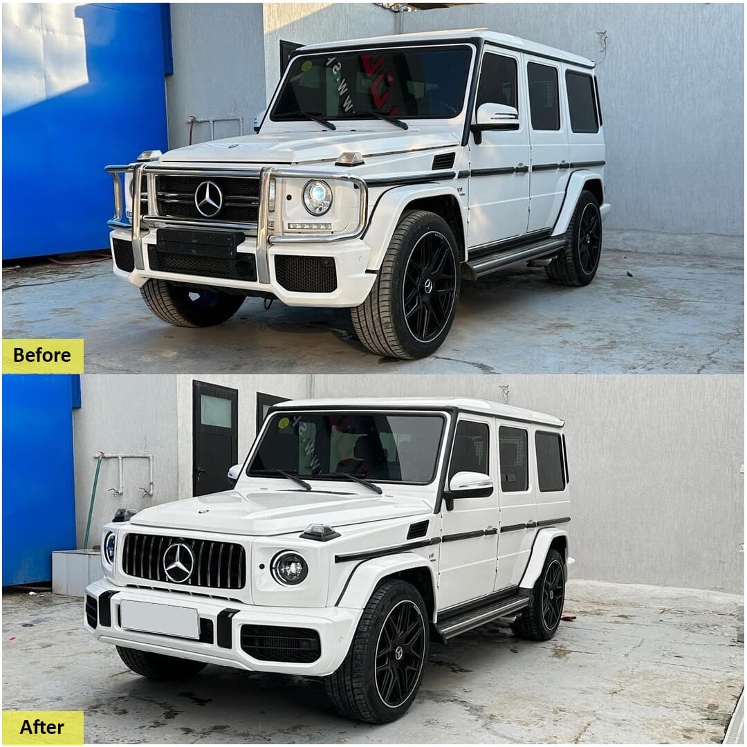 Mercedes G-Class W463 (2007-2017), Body Kit Conversion Upgrade to 2018 AMG G63 Look with Hood with Fenders, China, 4638853A25 Mercedes G-Class W463 (2007-2017), Body Kit Conversion Upgrade to 2018 AMG G63 Look with Hood with Fenders, China, 4638853A25